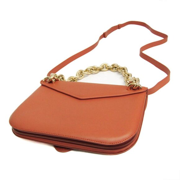 BOTTEGA VENETA Orange Leather Shoulder Bag - Picture 3 of 16